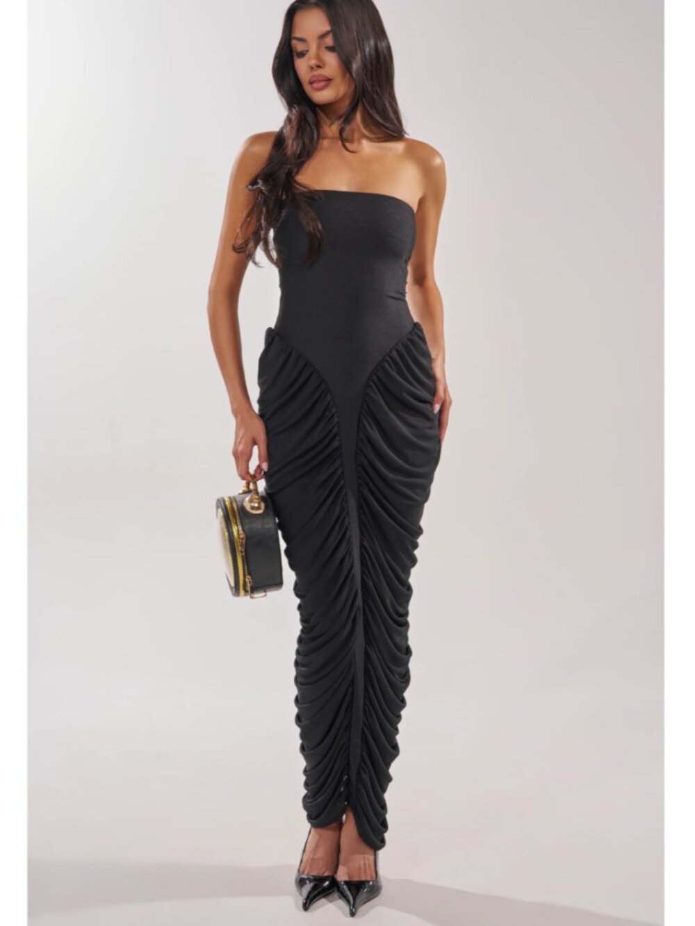👗Akira Strapless Maxi Dress, Black NWT - XL